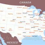 Free Printable Maps Of The United States   Free Printable State Maps