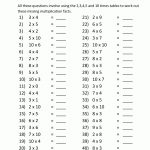Free Printable Math Sheets Multiplication 2 3 4 5 10 Times Tables 2   Free Printable Multiplication Sheets