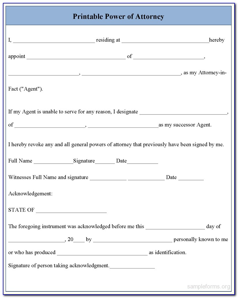 Free Printable Medical Power Of Attorney Forms Free Printable