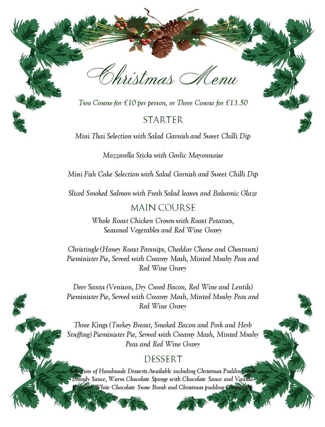 Free Printable Menu Templates Christmas Menu Templates Free Page Not - Free Printable Christmas Dinner Menu Template