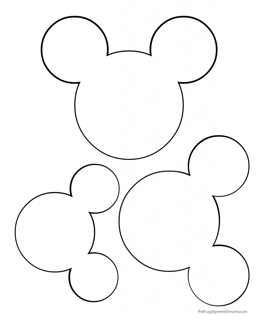 Diy Craft Mommy For Kids Page 2 Mickey Mouse Head Tem