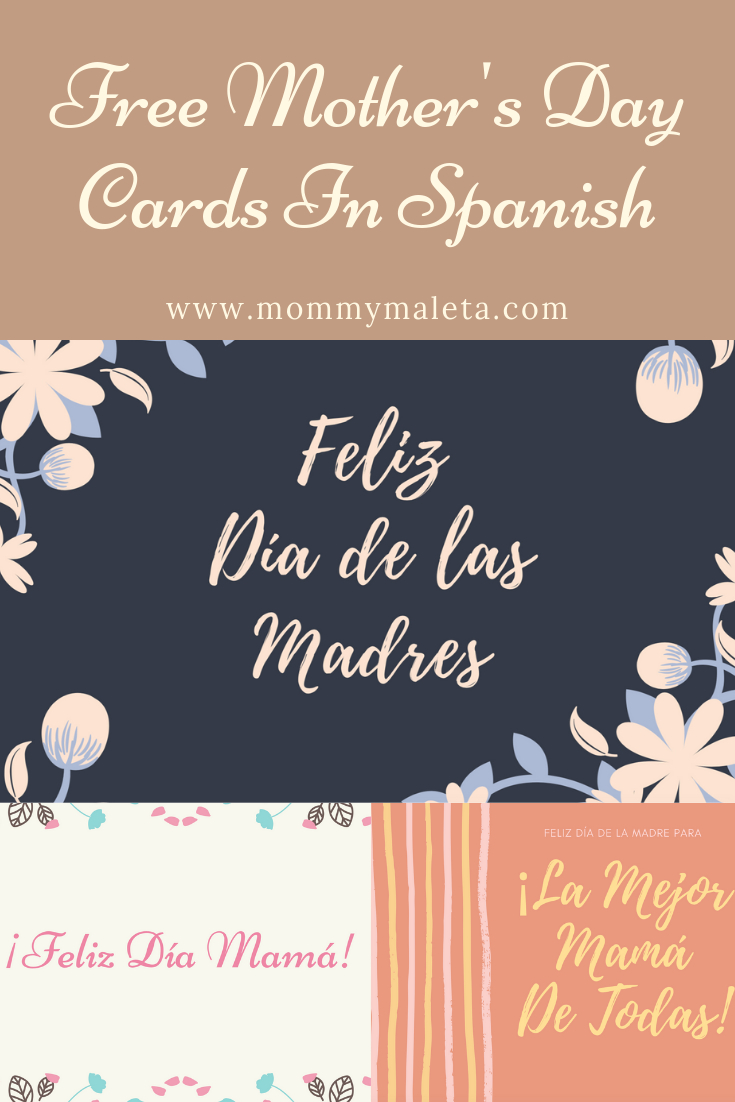 Free Printable Mother&amp;#039;s Day Cards In Spanish - Mommymaleta - Free Spanish Mothers Day Cards Printable