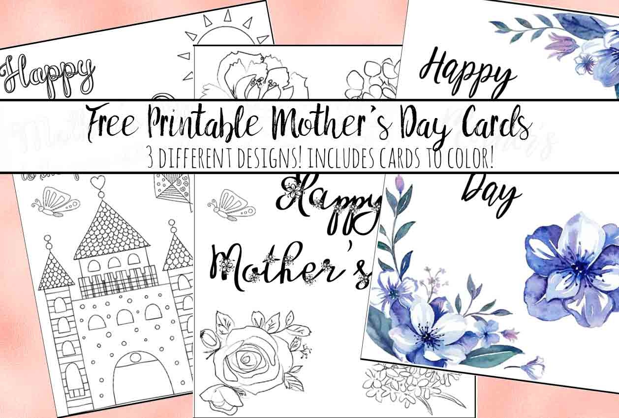 Free Printable Mother&amp;#039;s Day Cards (Some Of Them You Can Color!) - Free Printable Cards To Color