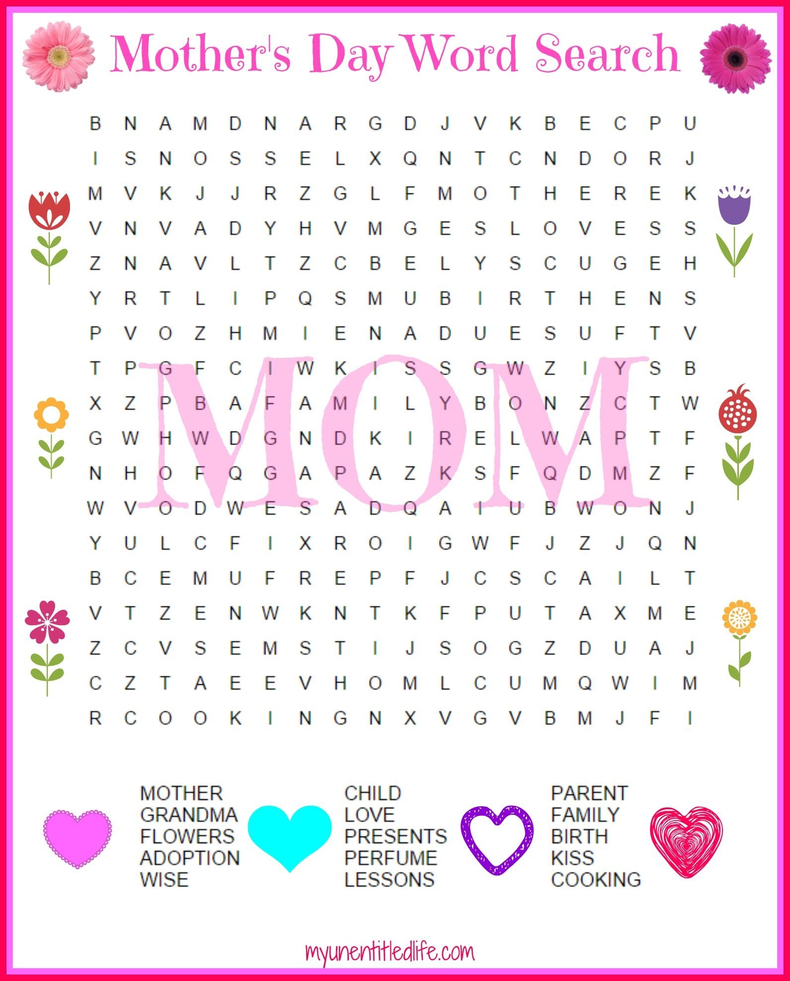 Free Printable Mother&amp;#039;s Day Word Search | May Teacher | Mother&amp;#039;s Day - Free Printable Mother&amp;amp;#039;s Day Games