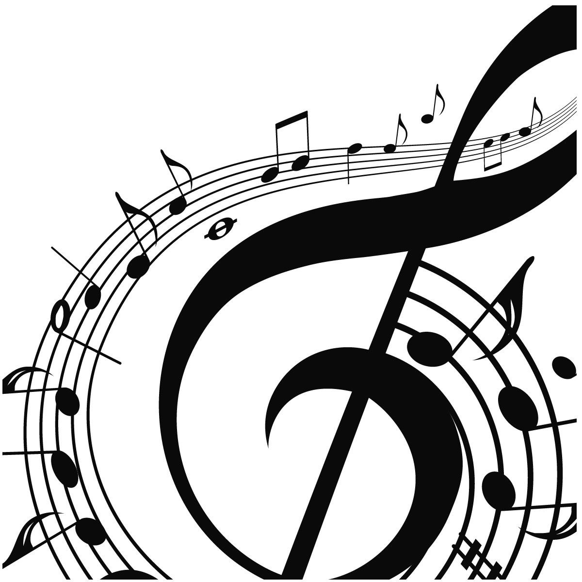 Free Printable Music Note Coloring Pages For Kids | Musical Clipart - Free Printable Pictures Of Music Notes