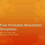 Free Printable Newsletter Templates   Searching For Free Printable   Free Printable Newsletter Templates