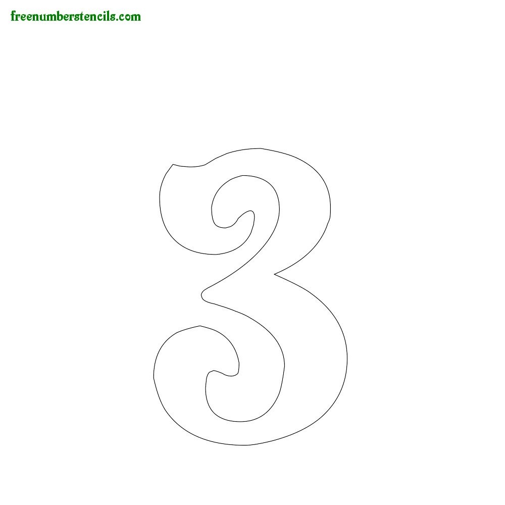 Free Printable Number Stencils For Painting : Freenumberstencils - Free Printable Stencils For Painting