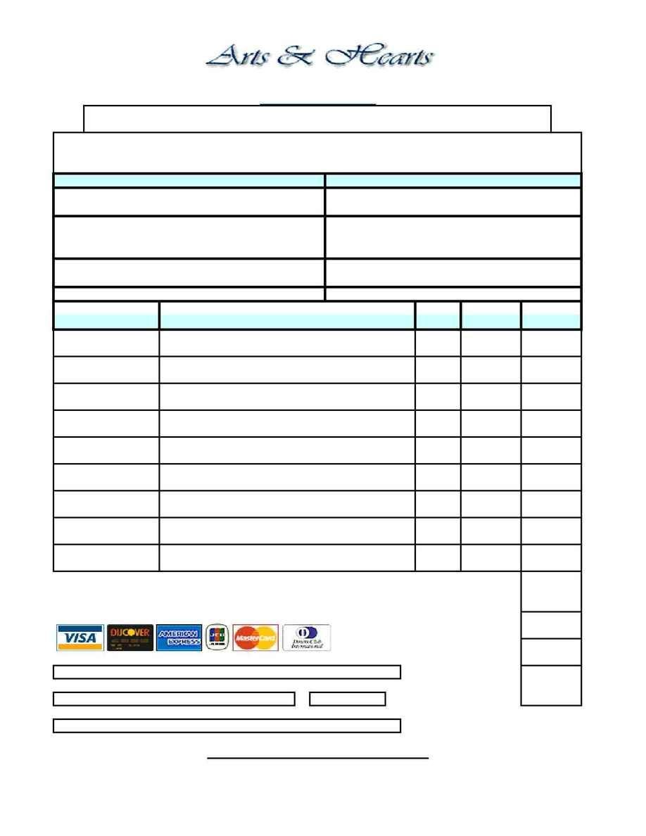 Free Printable Order Forms | Wodocs &amp;gt;&amp;gt; Home : Accessories &amp;gt;&amp;gt; Arts - Free Printable Order Forms