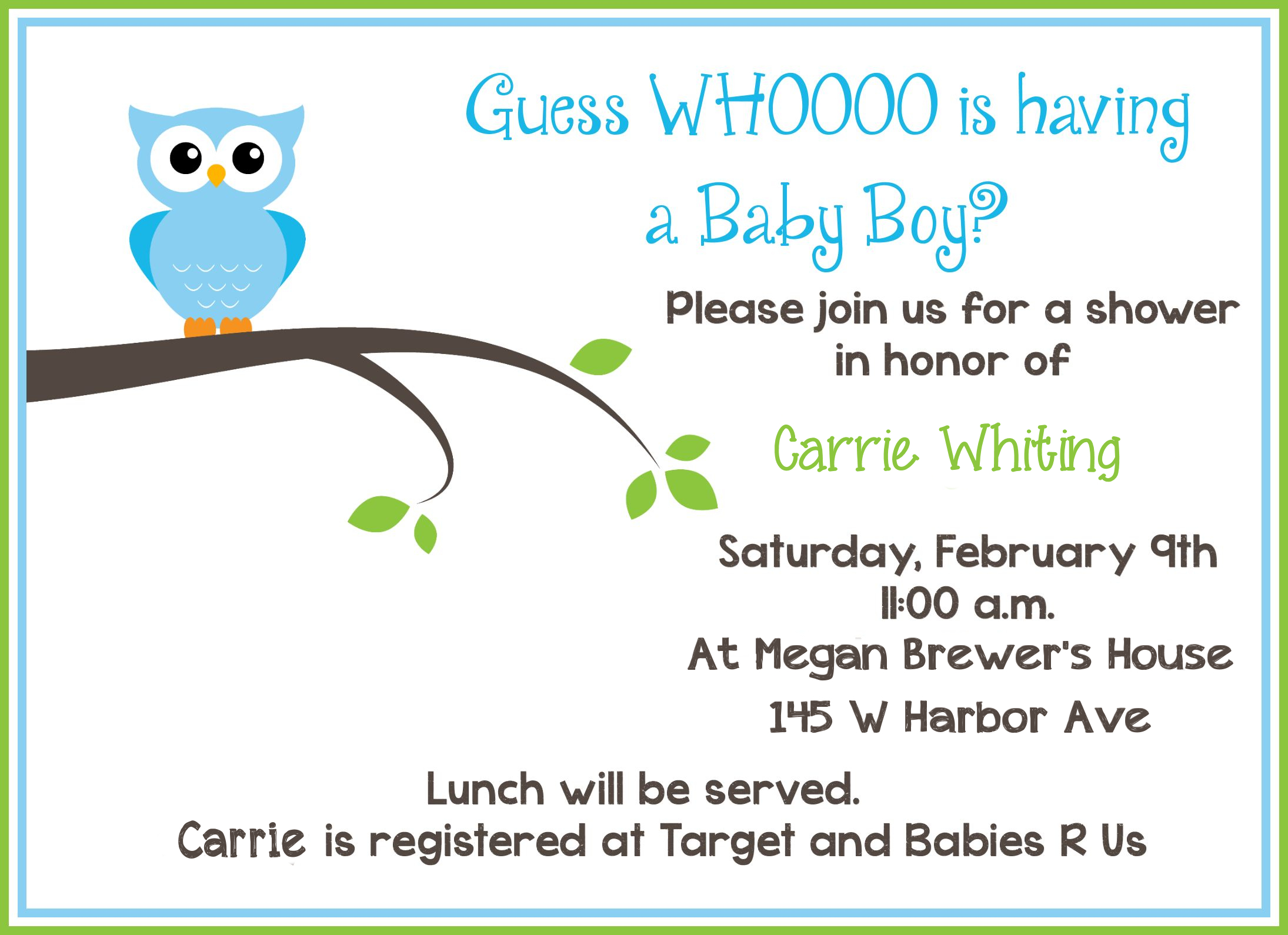 Free Printable Owl Baby Shower Invitations | Owl Let You In If You - Baby Shower Cards Online Free Printable