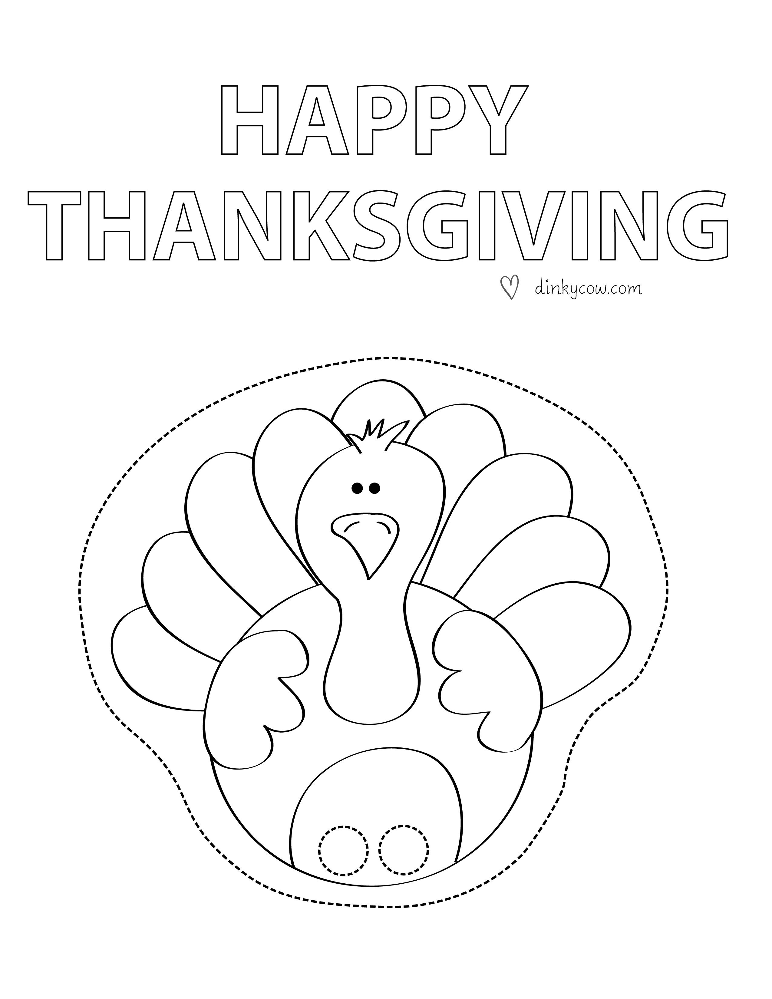 Free Printable Paper Craft- Happy Thanksgiving Finger Puppet Turkey - Free Printable Turkey Craft