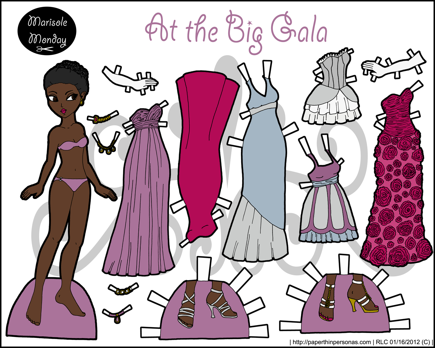 Free Printable Paper Doll- Marisole Monday - Free Printable Paper Dolls