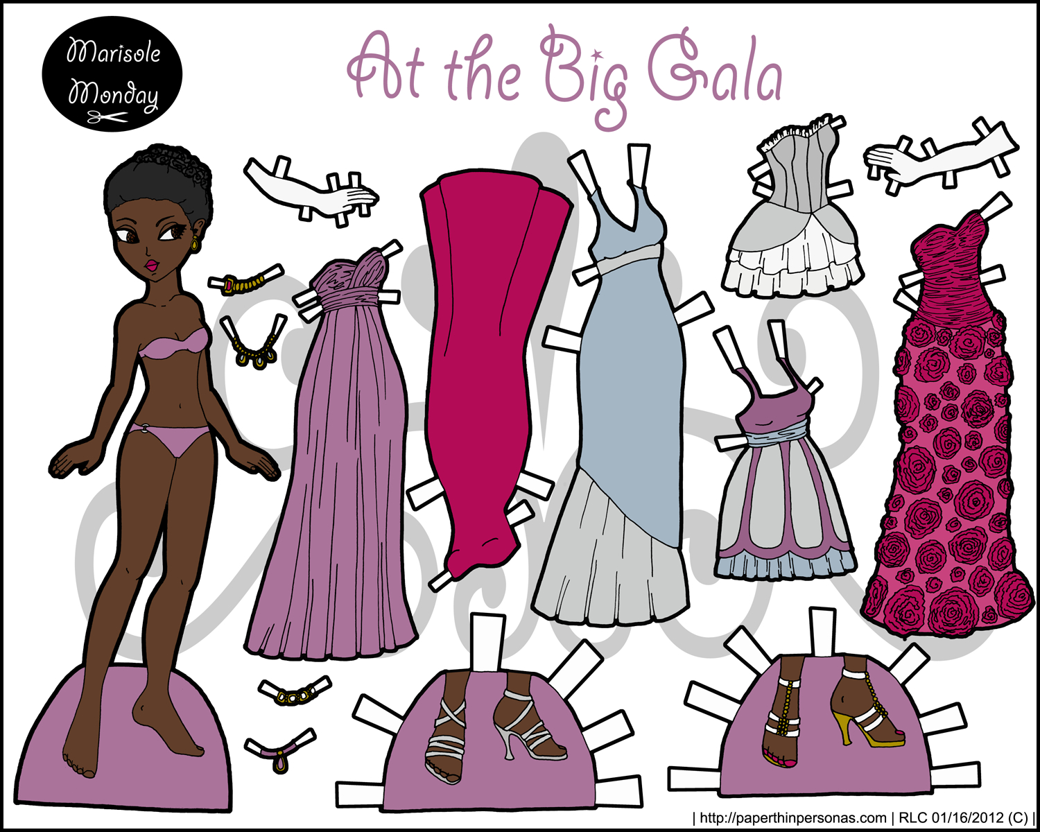 Free Printable Paper Doll Marisole Monday Free Printable Paper Dolls