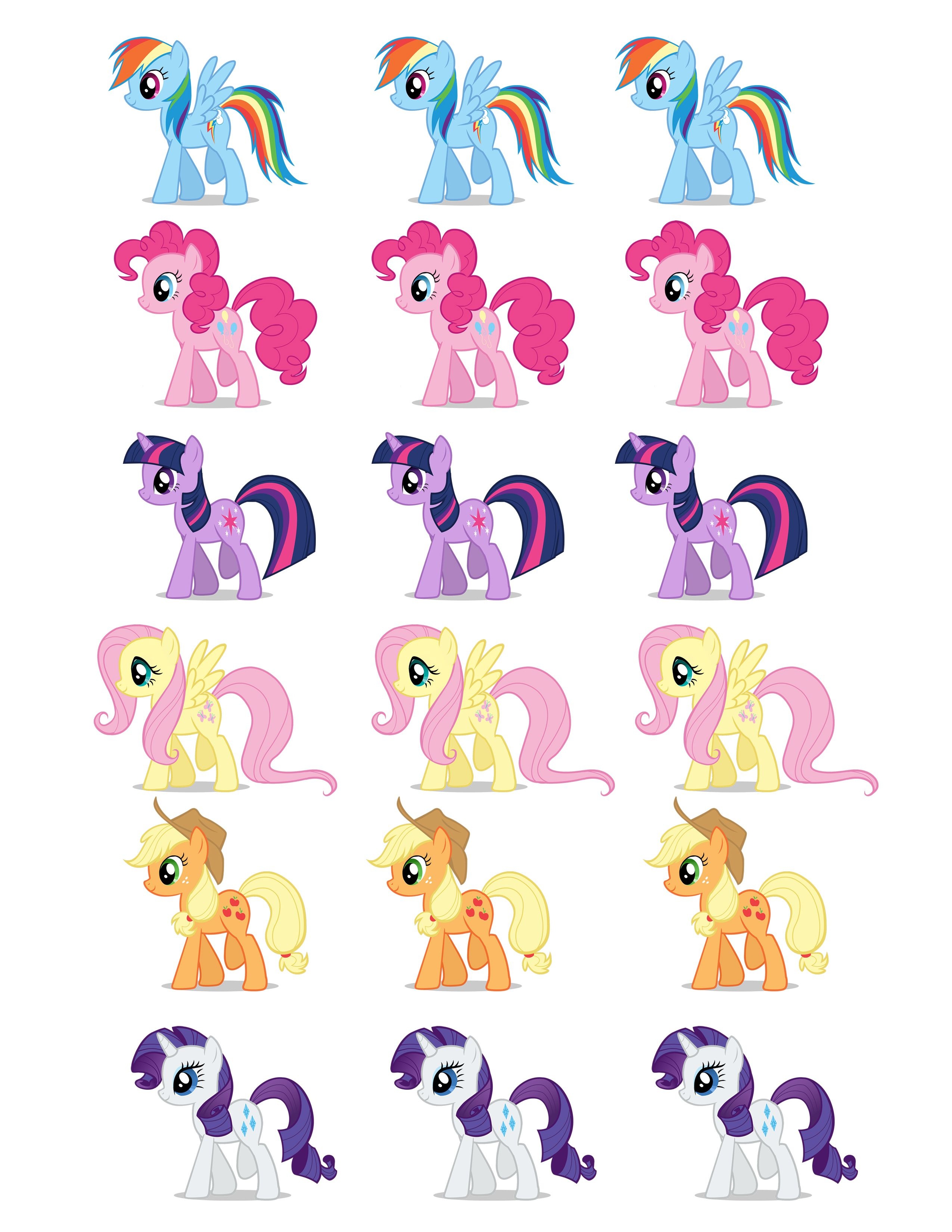 Free Printable Party Goods | Dani&amp;#039;s 8Th Birthday My Little Pony - Free Printable My Little Pony Cupcake Toppers