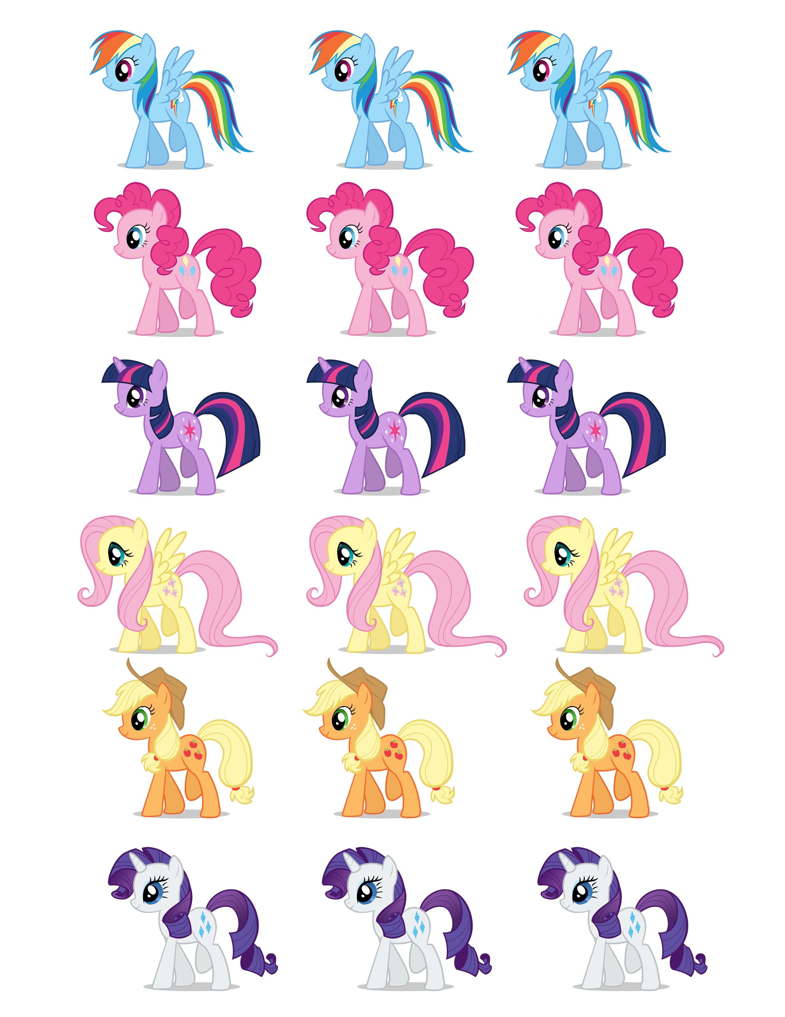 Free Printable My Little Pony Cake Toppers Printable Templates