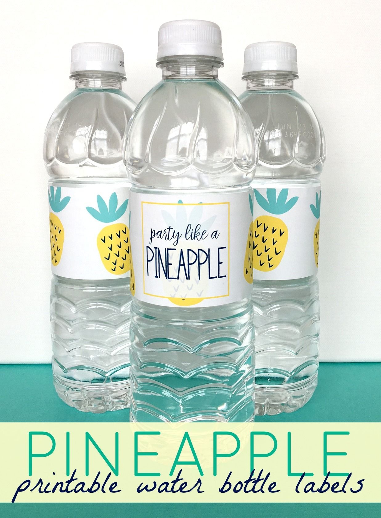 Free Printable - &amp;quot;party Like A Pineapple&amp;quot; Water Bottle Labels | Best - Free Printable Water Bottle Labels Bachelorette