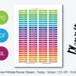Free Printable Planner Stickers – Planner Addiction   Free Printable Months Of The Year Labels