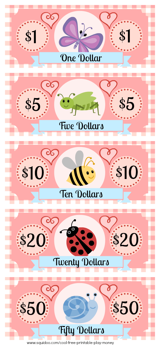 Free Printable Play Money Kids Will Love | Fake Monopoly Bills - Free Printable Play Money Sheets