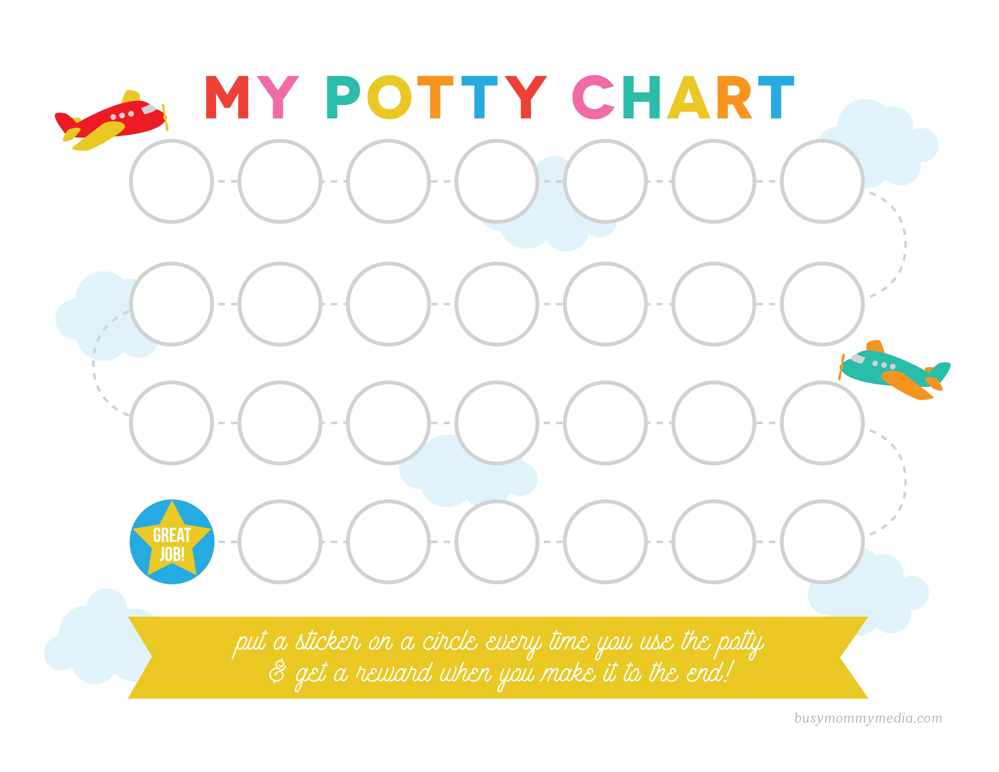 Free Potty Chart … Baby Print… Free Printable Potty Training