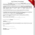 Free Printable Power Of Attorney, Financial Matters Legal Forms   Free Printable Power Of Attorney Forms Online