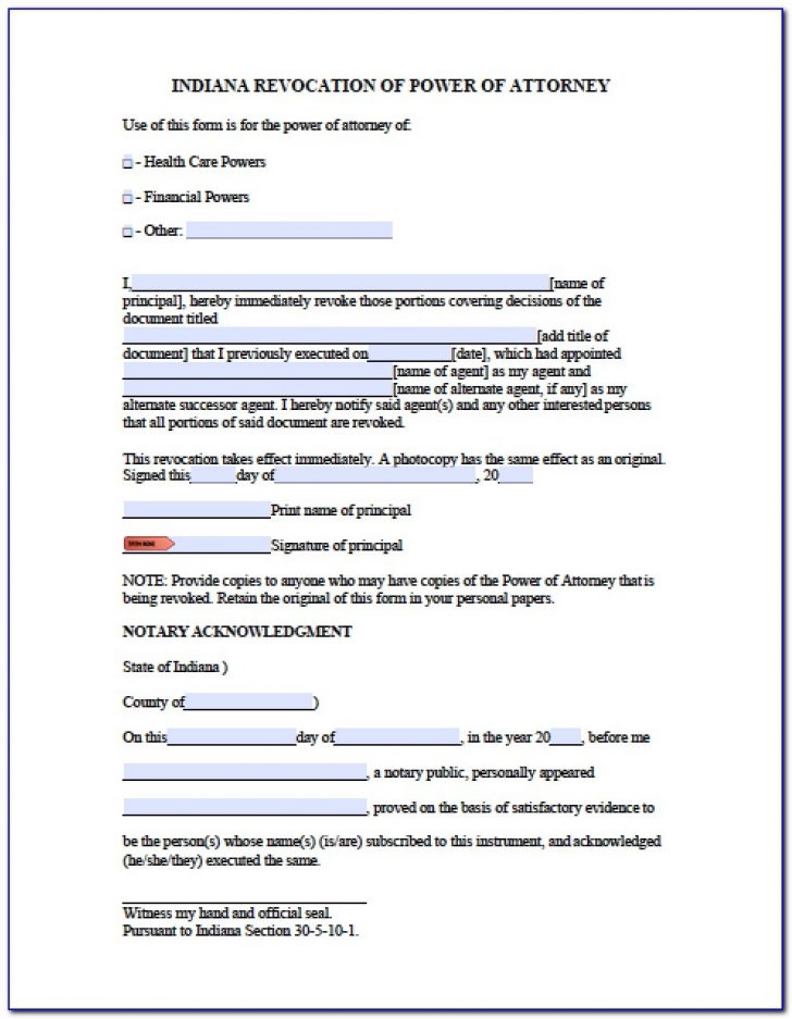 Free Printable Power Of Attorney Form California