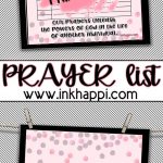 Free Printable Prayer List! Never Doubt The Power Of Prayer   Free Printable Prayer List