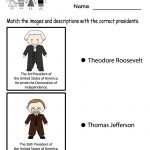 Free Printable Presidents' Day Learning Worksheet For Kindergarten   Free Printable Presidents Day Worksheets