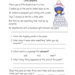 Free Printable Reading Comprehension Worksheets For Kindergarten   Free Printable Reading Comprehension Worksheets For Adults