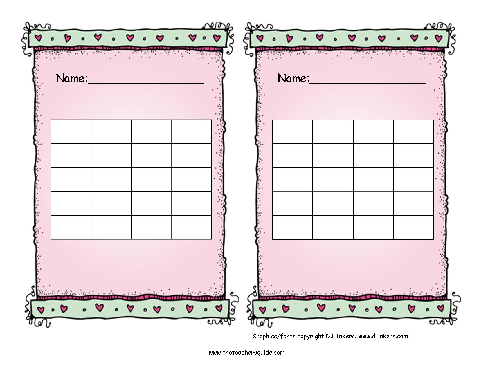 Free Printable Reward And Incentive Charts - Free Printable Charts For Teachers