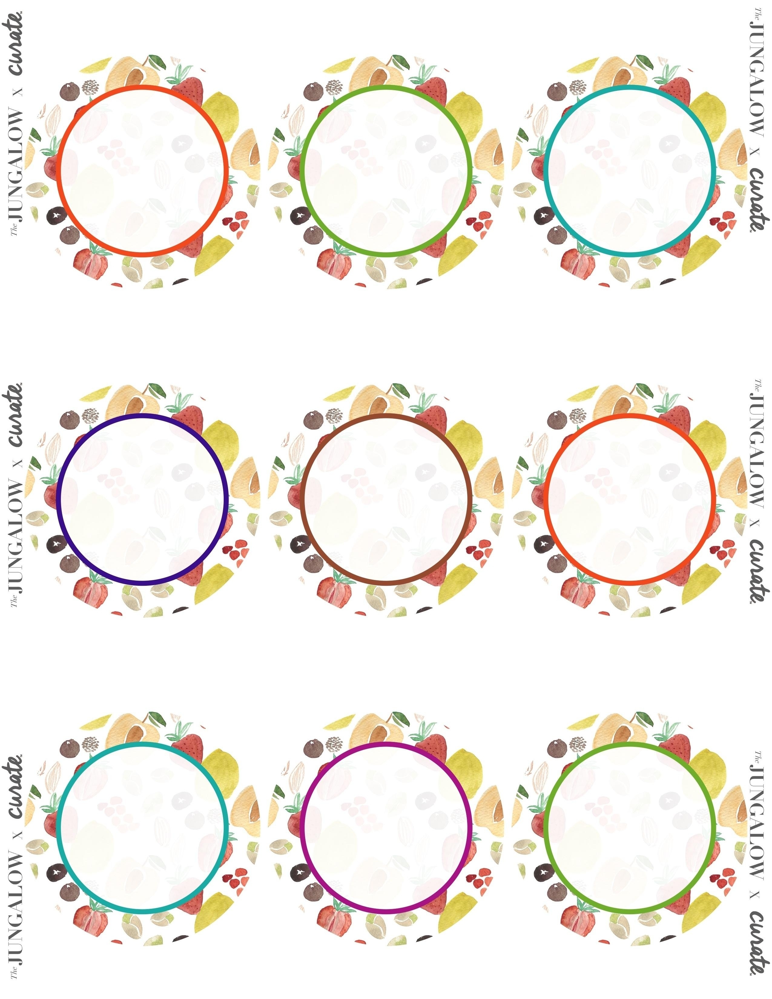 Round Printable Templates Free 8 Inches