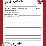 Free Printable Santa Letter Template | Holiday Christmas | Free   Free Printable Santa Letter Paper
