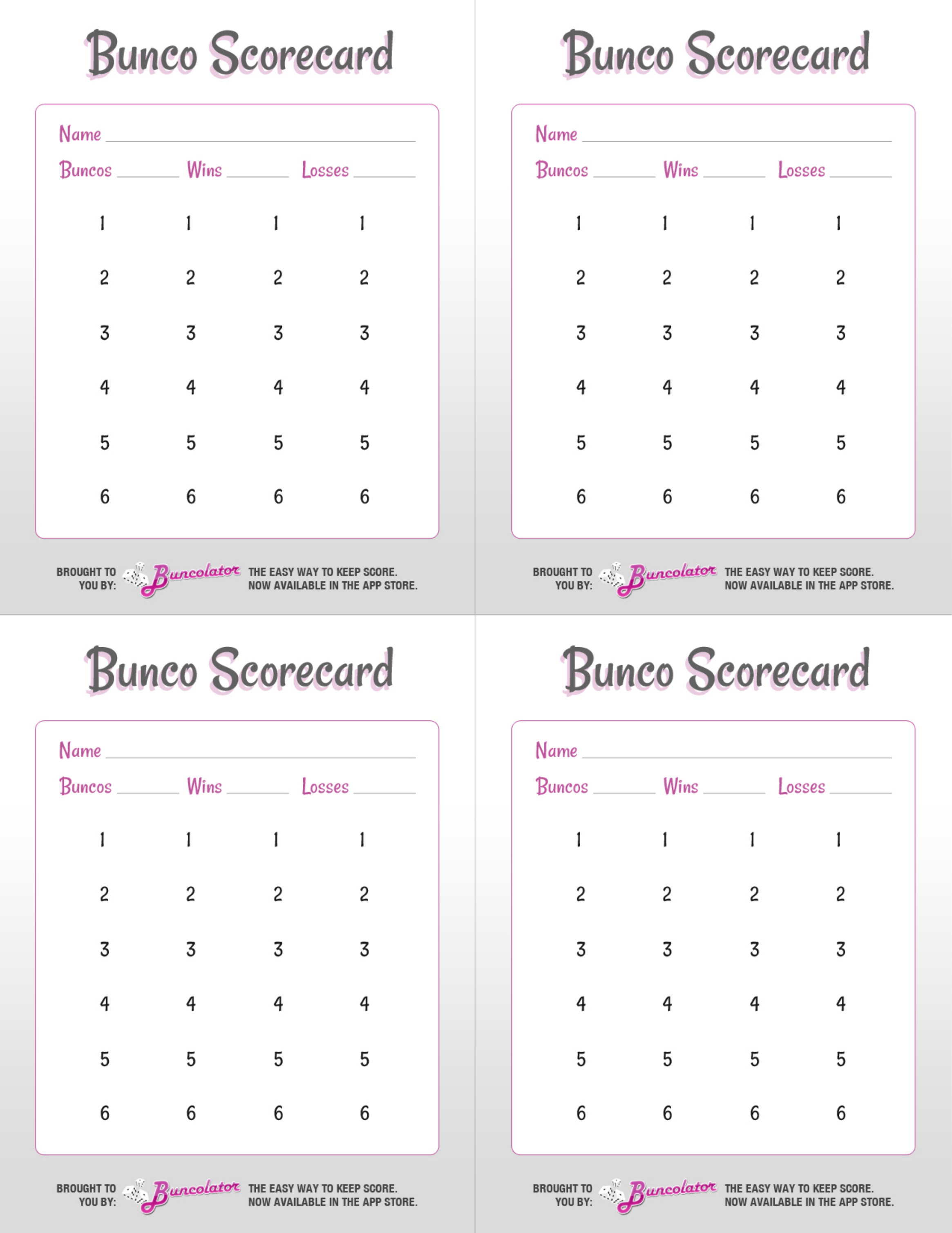 Bunco Free Printable Valentine's Fondue Champagne Score Sheet Free