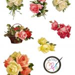 Free Printable Scrapbook Cutouts | Free Printable Of Victorian Roses   Scrapbooking Die Cuts Free Printable