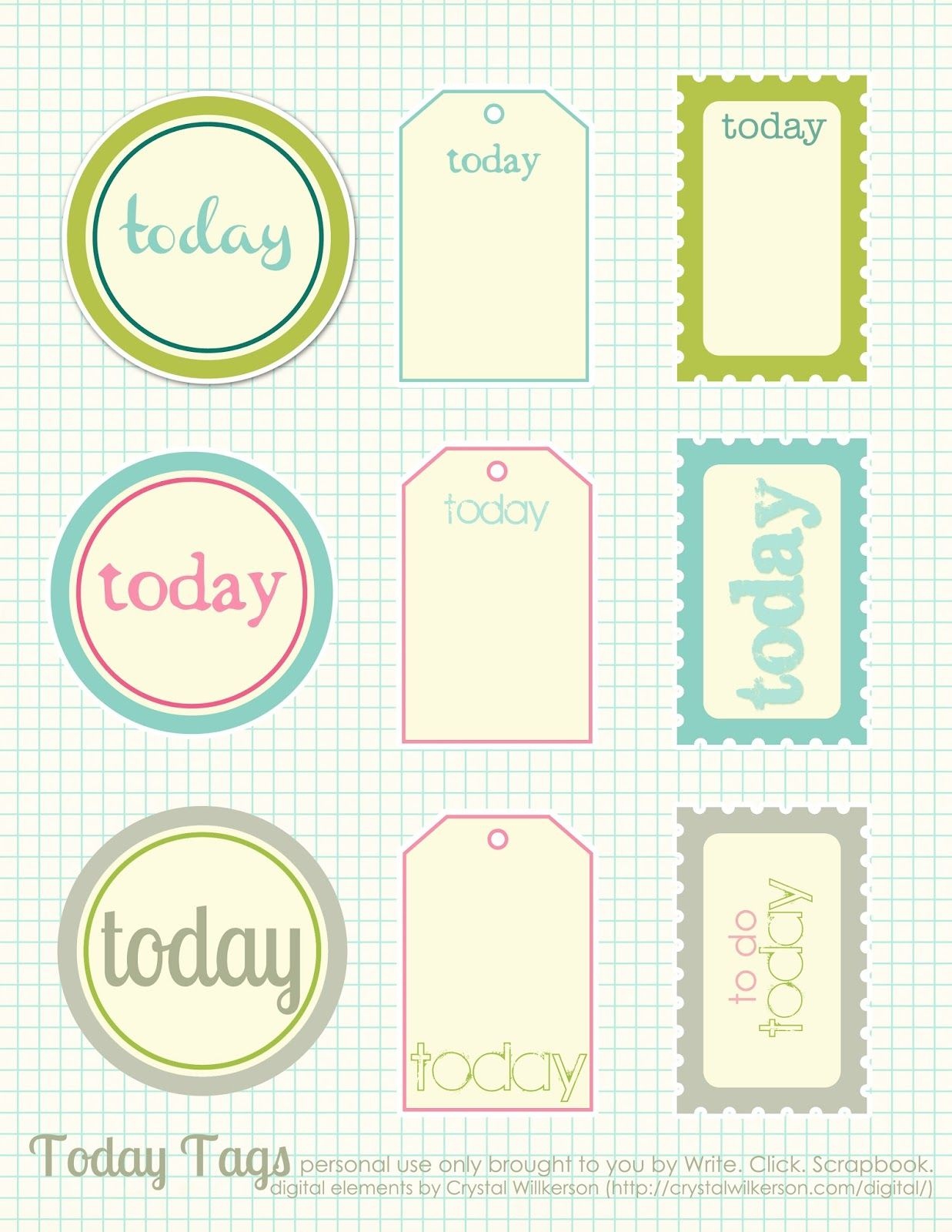 Free Printable Scrapbook Cutouts | Printable For All Topics - Free Printable Scrapbook Templates