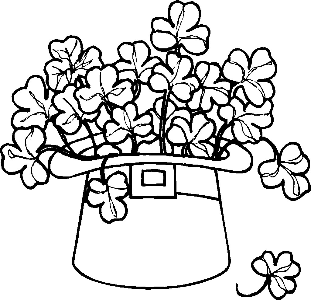 Free Printable Shamrock Coloring Pages For Kids - Free Printable Saint Patrick Coloring Pages