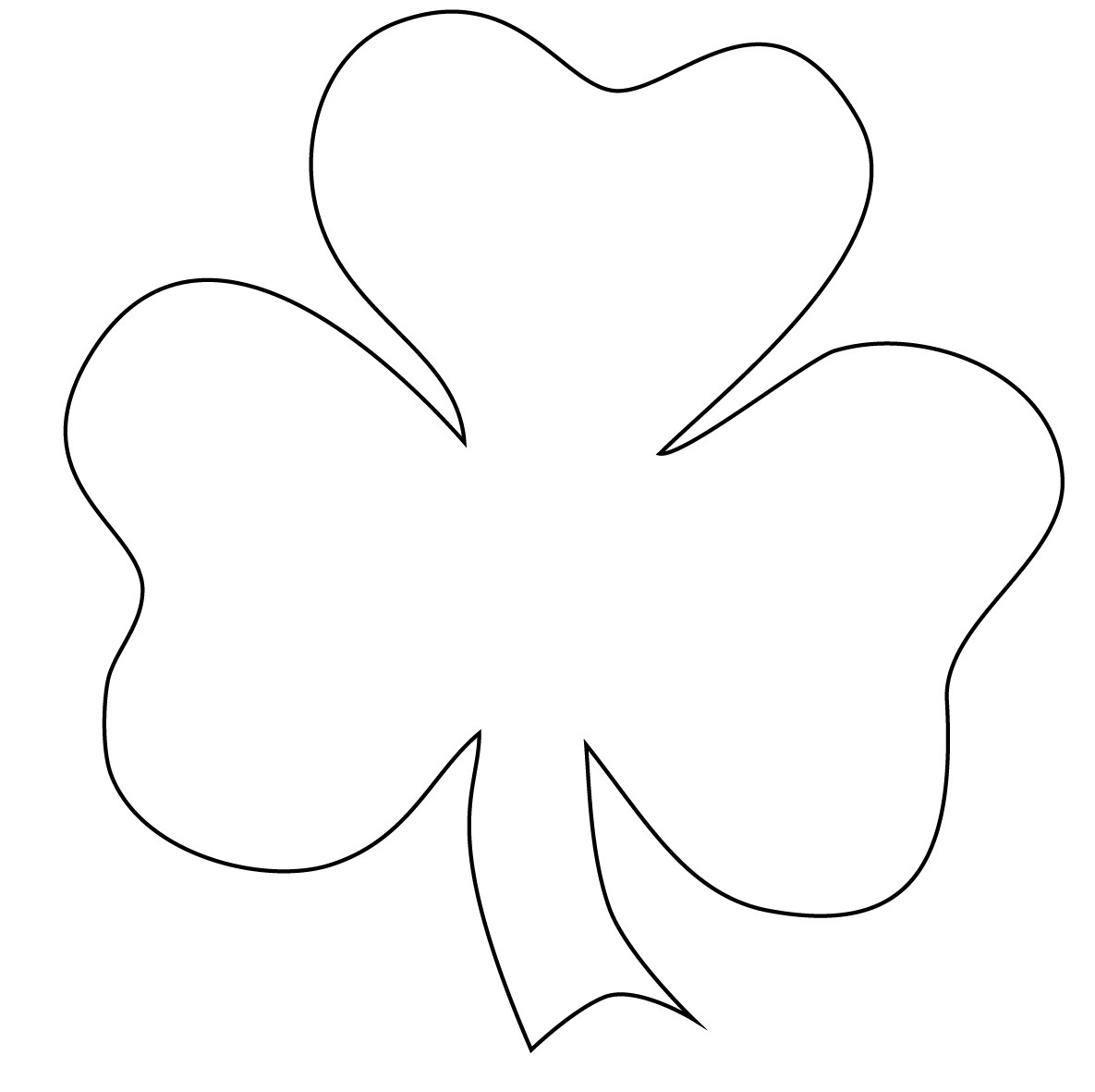 Free Printable Shamrock Coloring Pages For Kids Free Printable