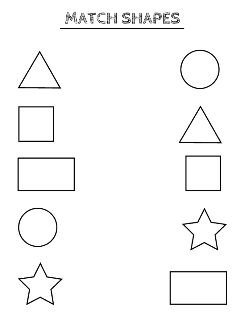 Free Printable Shapes Worksheets For Toddlers And Preschoolers - Free Printable Pages For Preschoolers
