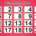 Free Printable Sheet For Learning Numbers From 1 To 20   Free Printables   Free Printable Numbers 1 20