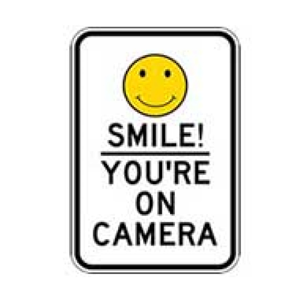 Free Printable Smile Your On Camera Sign | Free Printable - Free - Free Printable Smile Your On Camera Sign