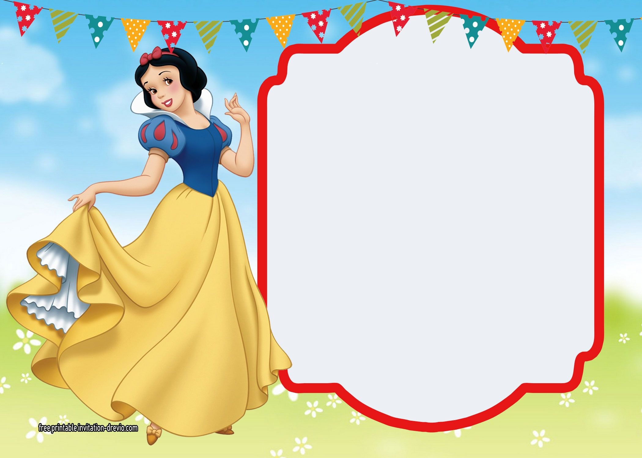 Free Printable Snow White Invitations - Complete Edition | Free - Snow White Invitations Free Printable