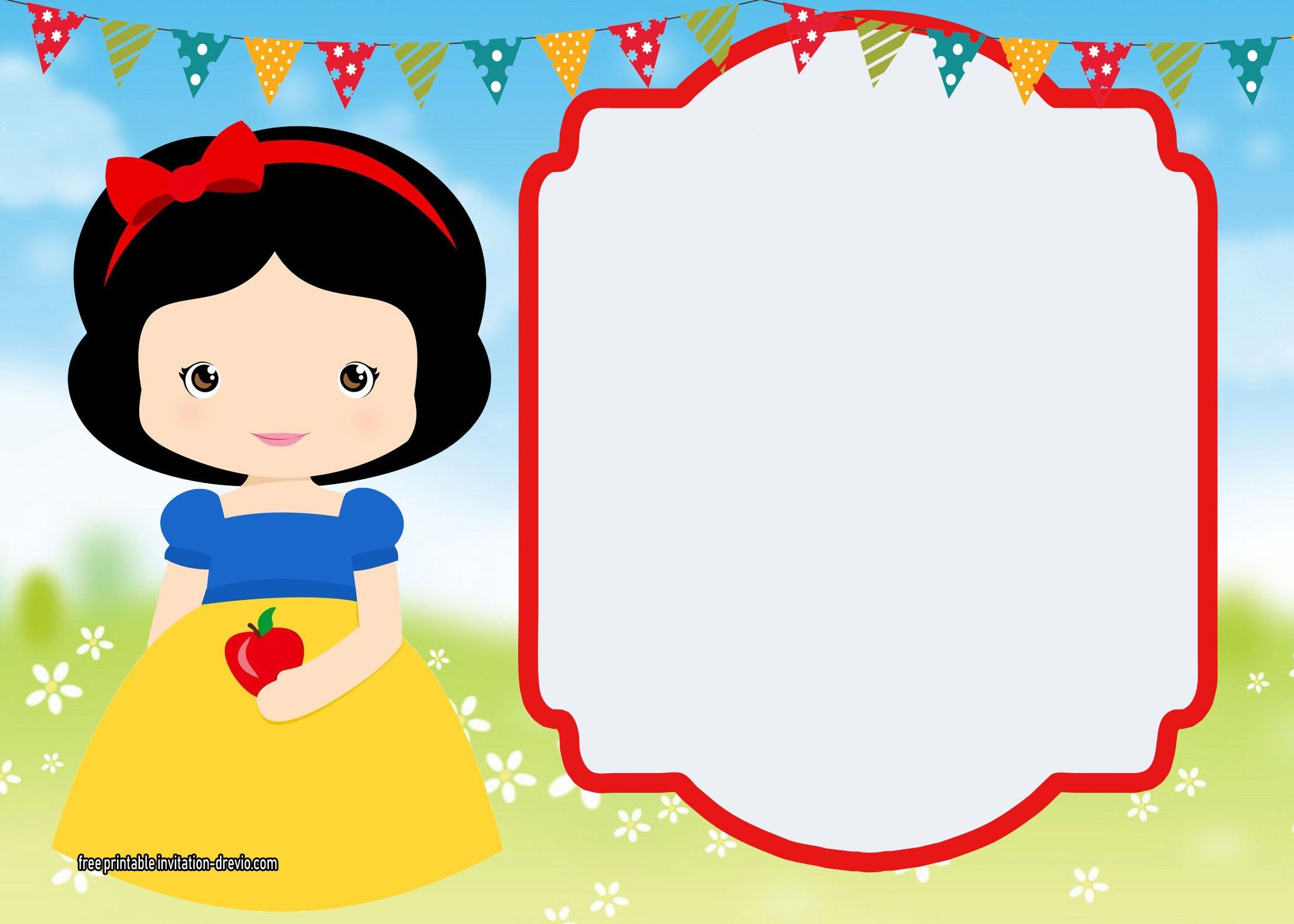 Free Printable Snow White Invitations - Complete | Free Printable - Snow White Invitations Free Printable