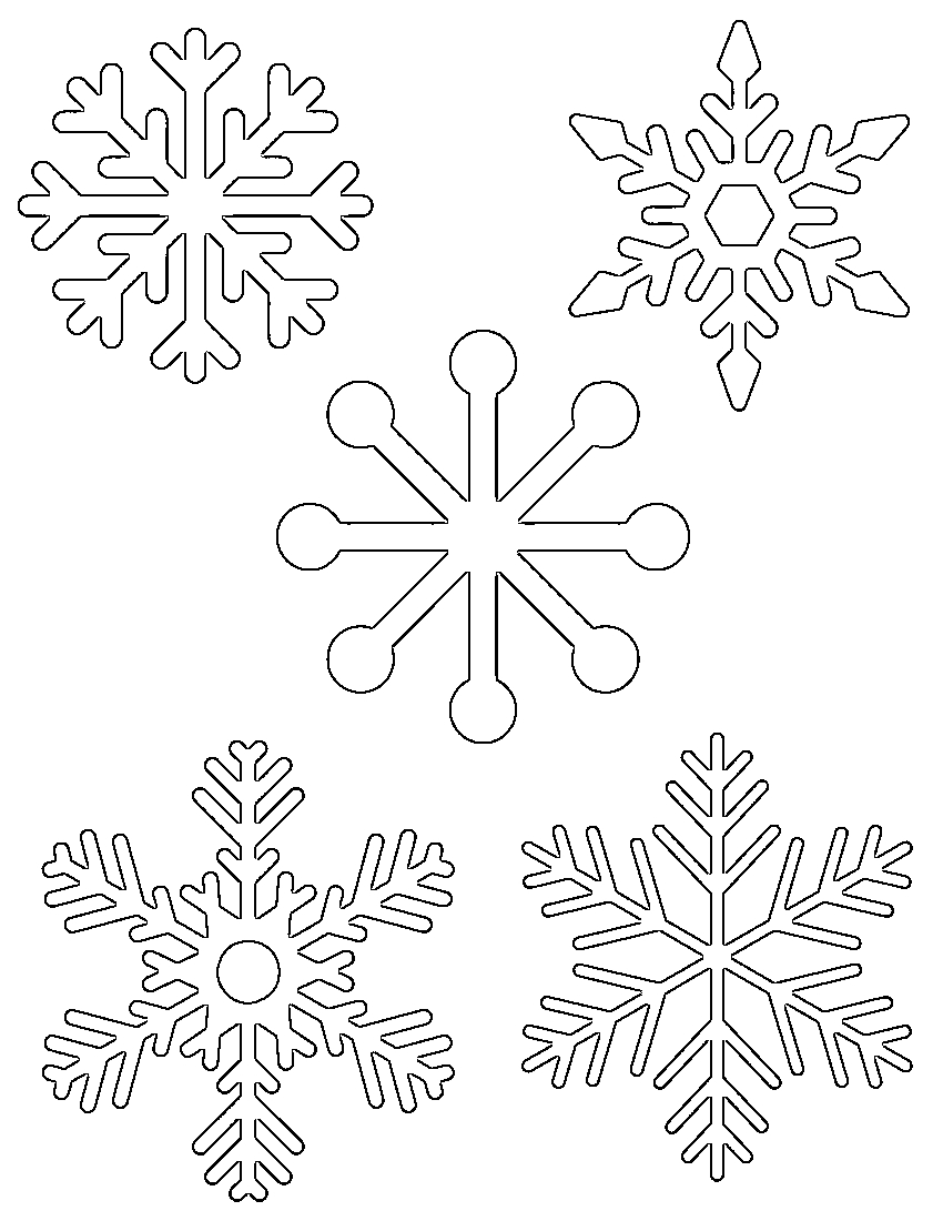 Free Printable Snowflake Templates – Large &amp;amp; Small Stencil Patterns - Free Printable Snowflakes