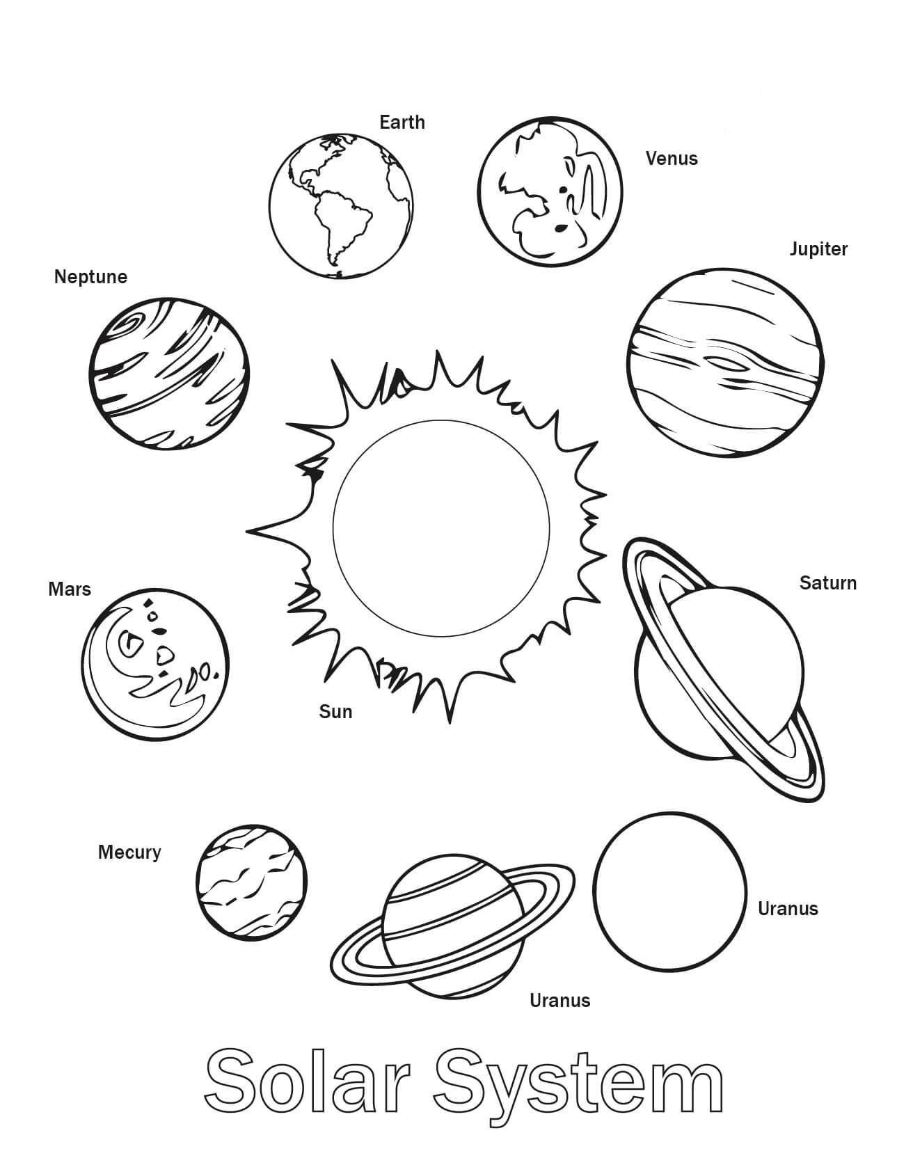 Free Printable Solar System Coloring Pages For Kids - Free Printable Solar System Worksheets