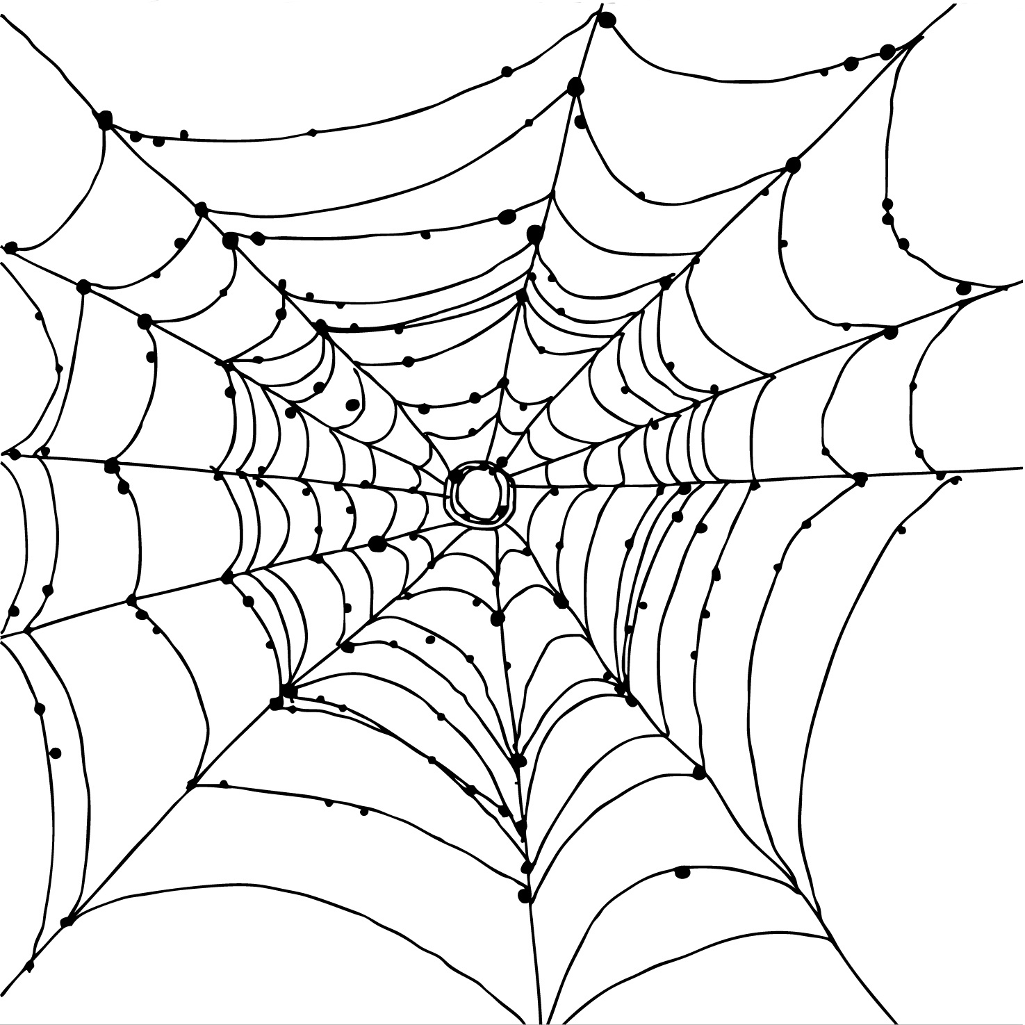 Free Printable Spider Web Coloring Pages For Kids - Spider Web Stencil Free Printable