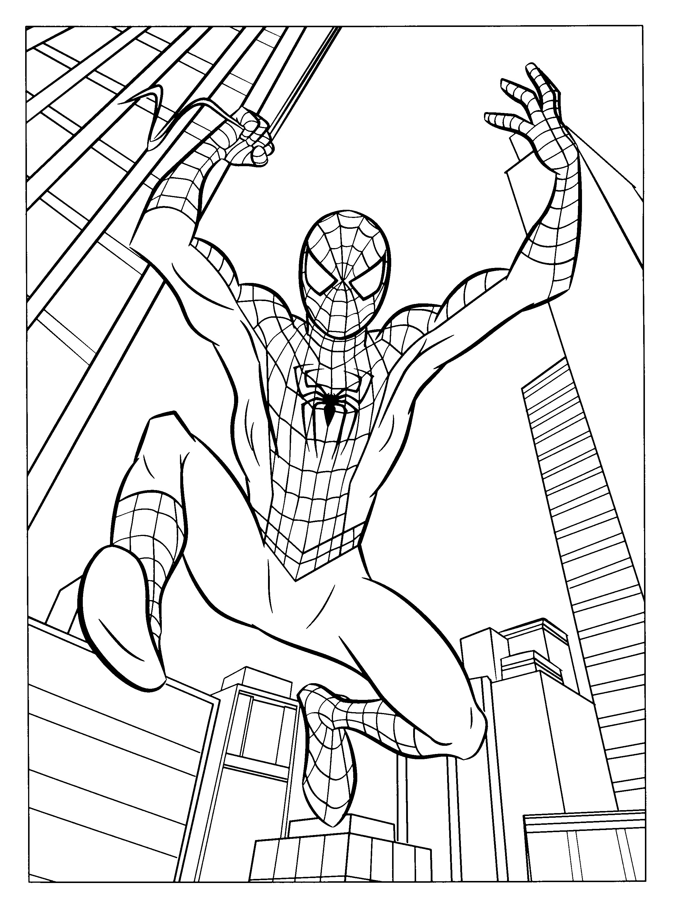 Free Printable Spiderman Coloring Pages For Kids - Free Printable Spiderman Coloring Pages