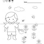 Free Printable Spring Coloring Worksheet For Kindergarten   Free Printable Spring Worksheets For Kindergarten