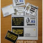 Free Printable Star Wars Lunchbox Notes. Perfect For Your Little   May The Force Be With You Free Printable