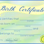 Free Printable Stuffed Animal Birth Certificates – Blueberry Plush   Free Printable Adoption Certificate