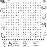 Free Printable Summer Word Search Colouring Page | Activities For   Free Printable Summer Puzzles