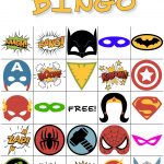 Free Printable Super Hero Bingo Party | Avengers Infinity War   Free Printable Superhero Pictures