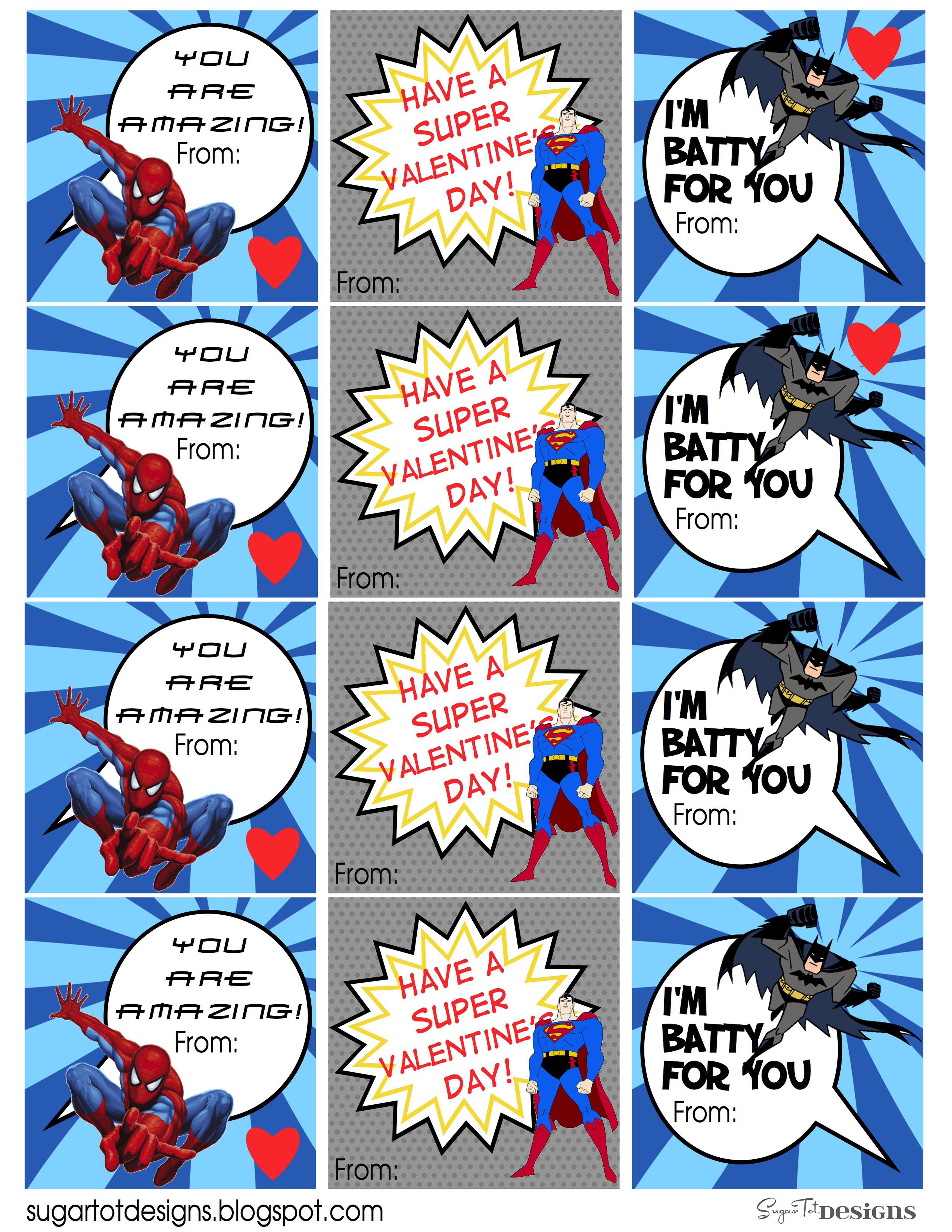 Free Printable Superman Valentine Cards Free Printable